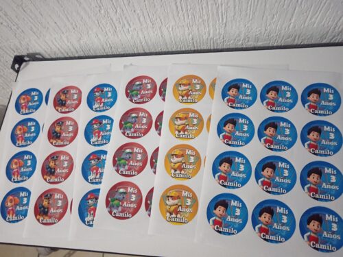 Planilla de stickers de  vinil impreso - Imagen 10