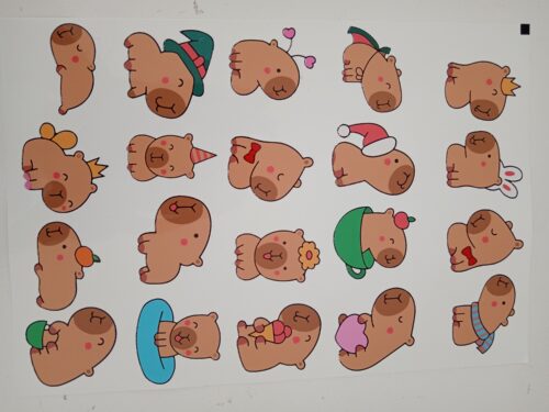 Planilla de stickers de  vinil impreso - Imagen 8