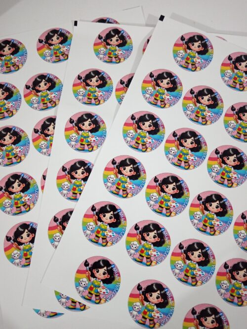Planilla de stickers de  vinil impreso - Imagen 11