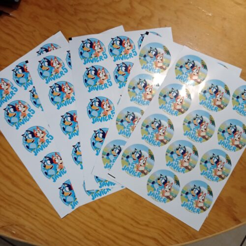 Planilla de stickers de  vinil impreso - Imagen 4