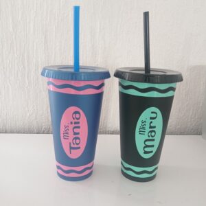 Vaso 24 oz personalizado crayola